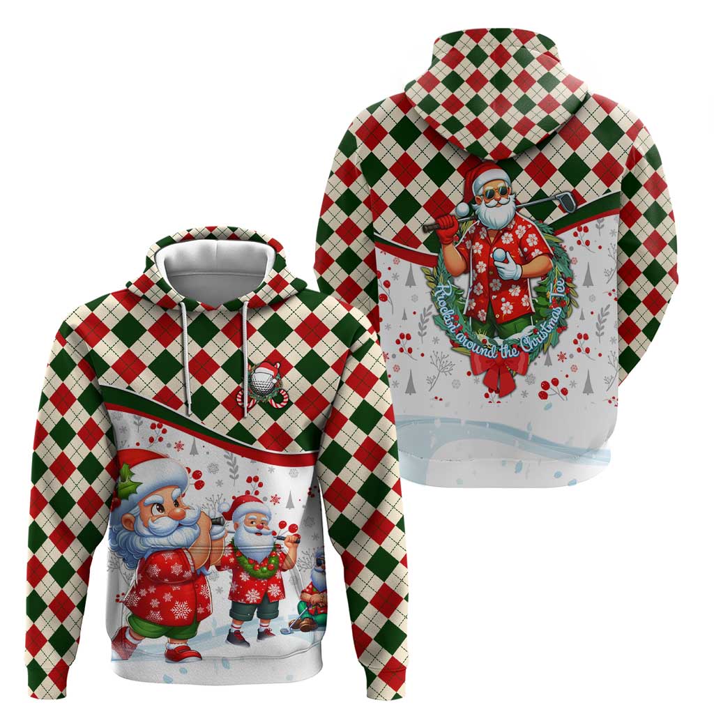 Santa Golf Club Hoodie Christmas Winter Style - Wonder Print Shop