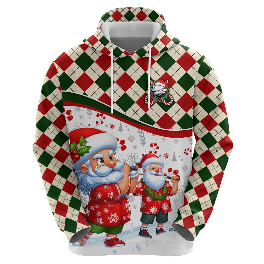 Santa Golf Club Hoodie Christmas Winter Style - Wonder Print Shop