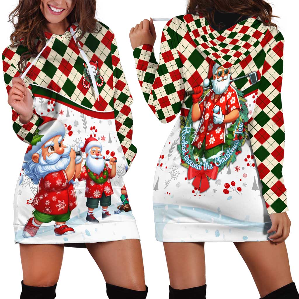 Santa Golf Club Hoodie Dress Christmas Winter Style - Wonder Print Shop