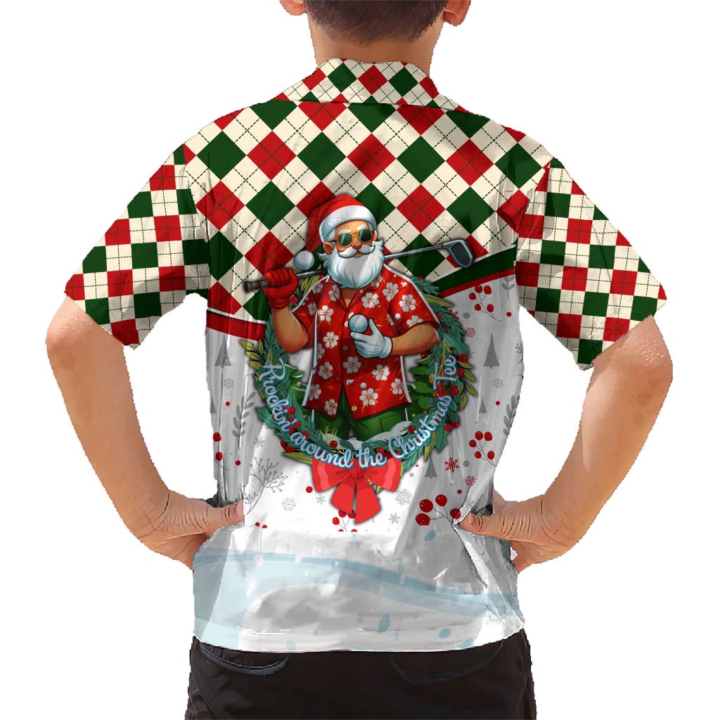Santa Golf Club Kid Hawaiian Shirt Christmas Winter Style - Wonder Print Shop