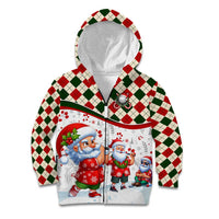 Santa Golf Club Kid Hoodie Christmas Winter Style - Wonder Print Shop