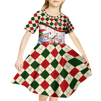 Santa Golf Club Kid Short Sleeve Dress Christmas Winter Style - Wonder Print Shop