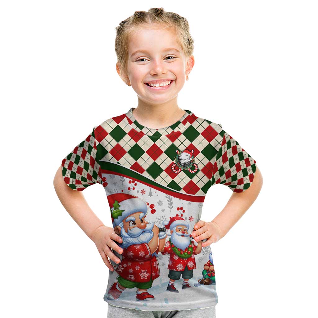 Santa Golf Club Kid T Shirt Christmas Winter Style - Wonder Print Shop