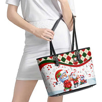 Santa Golf Club Leather Tote Bag Christmas Winter Style - Wonder Print Shop