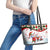 Santa Golf Club Leather Tote Bag Christmas Winter Style - Wonder Print Shop