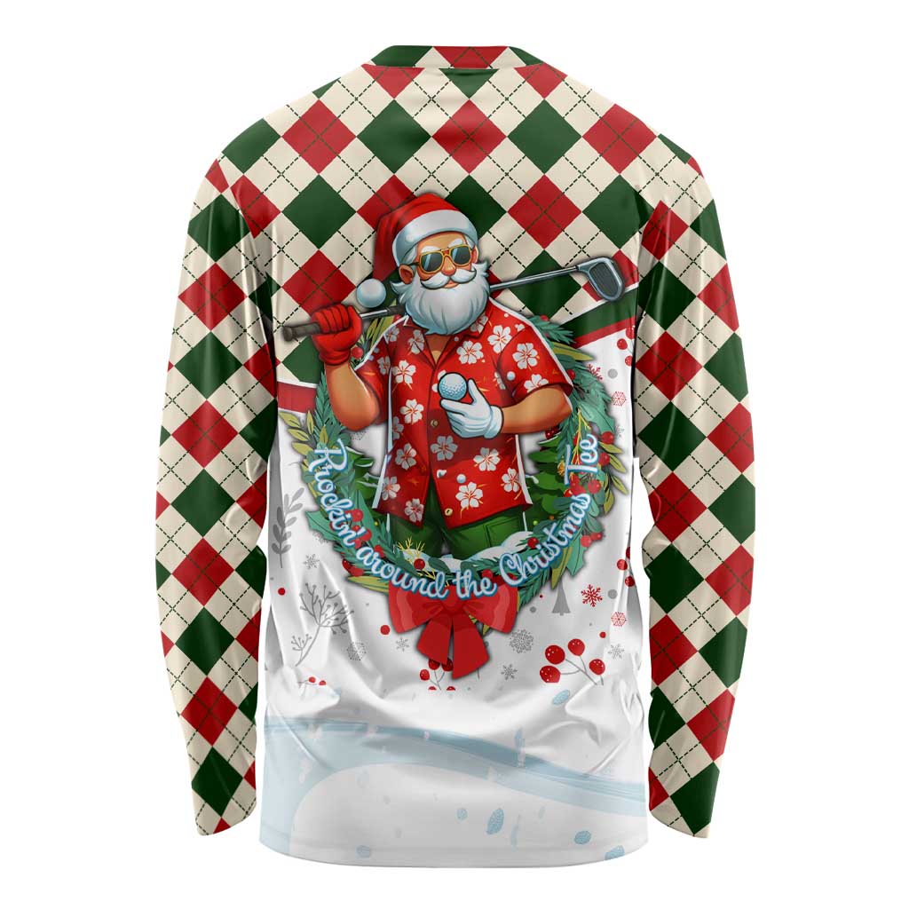 Santa Golf Club Long Sleeve Shirt Christmas Winter Style - Wonder Print Shop