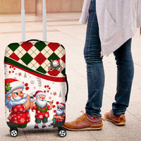 Santa Golf Club Luggage Cover Christmas Winter Style - Wonder Print Shop