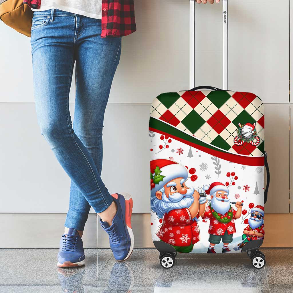 Santa Golf Club Luggage Cover Christmas Winter Style - Wonder Print Shop