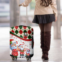 Santa Golf Club Luggage Cover Christmas Winter Style - Wonder Print Shop