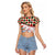 Santa Golf Club Raglan Cropped T Shirt Christmas Winter Style - Wonder Print Shop