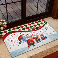 Santa Golf Club Rubber Doormat Christmas Winter Style - Wonder Print Shop