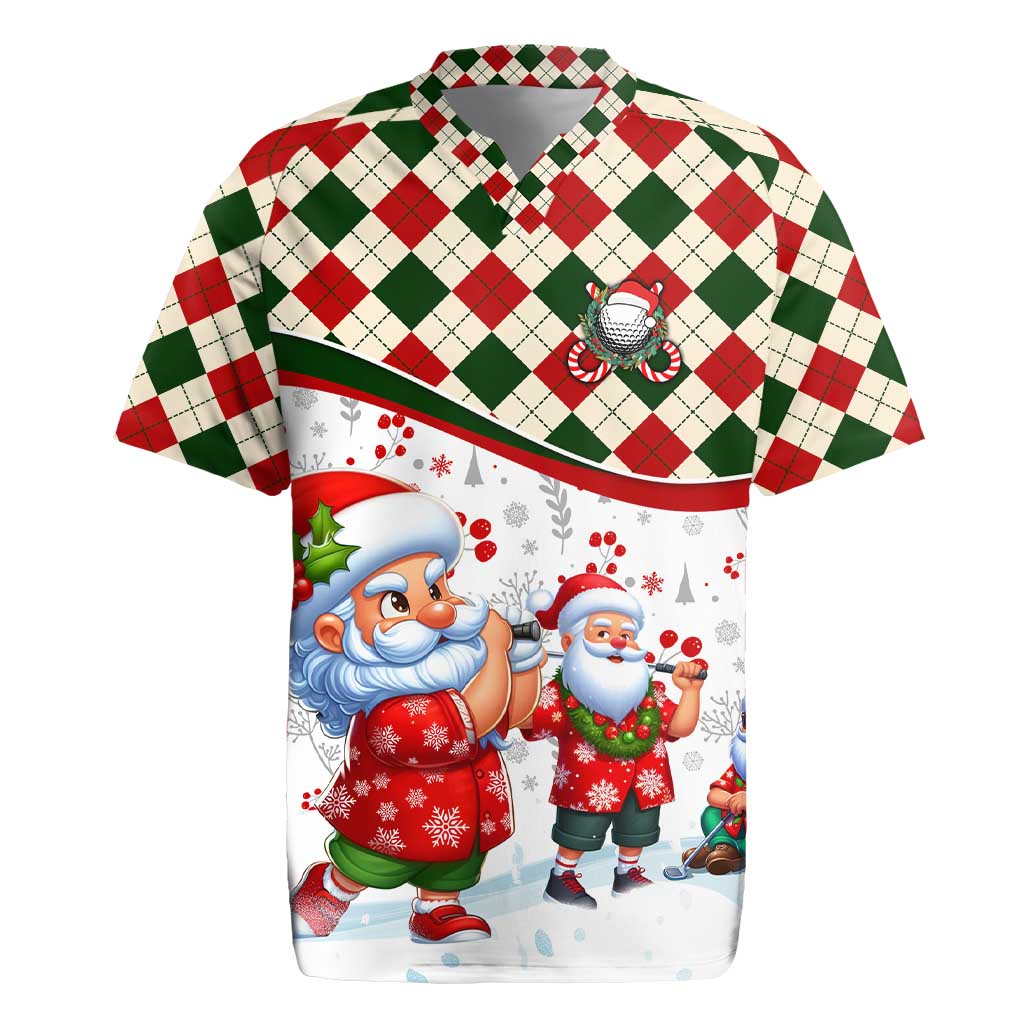 Santa Golf Club Rugby Jersey Christmas Winter Style - Wonder Print Shop
