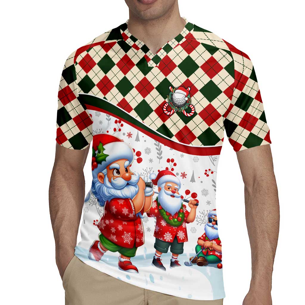 Santa Golf Club Rugby Jersey Christmas Winter Style - Wonder Print Shop