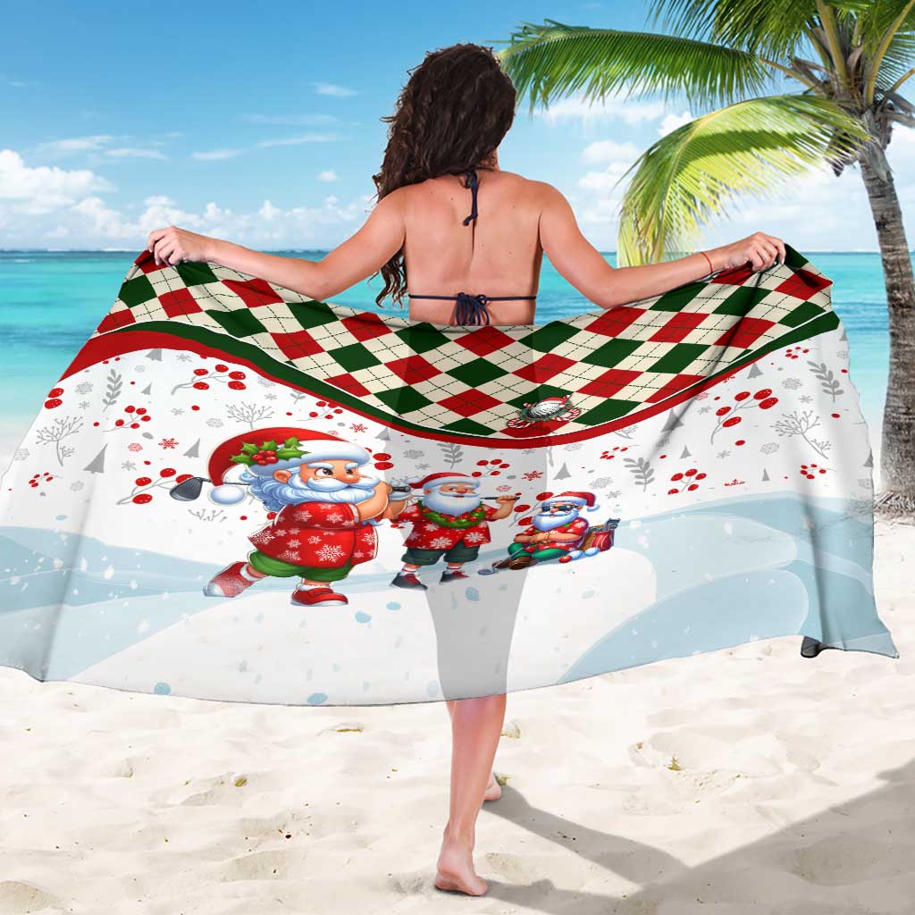 Santa Golf Club Sarong Christmas Winter Style - Wonder Print Shop