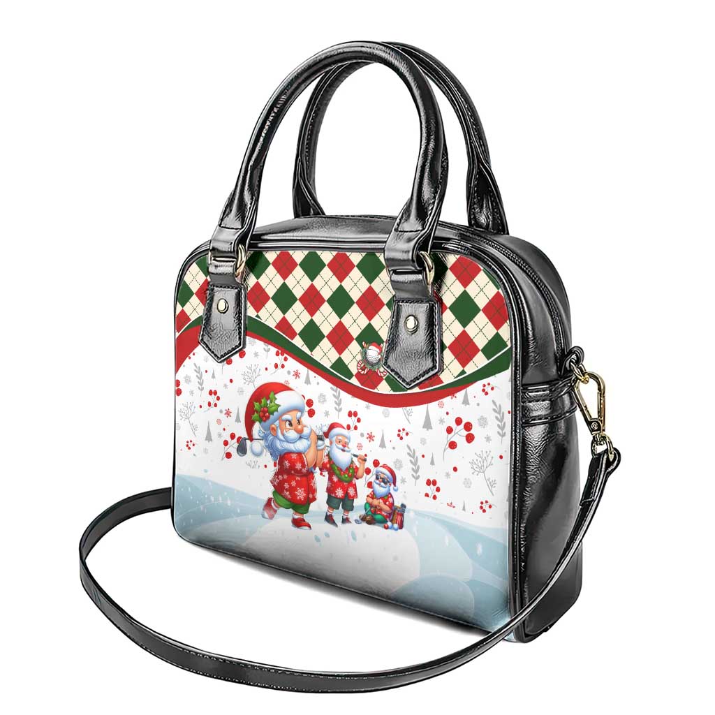 Santa Golf Club Shoulder Handbag Christmas Winter Style