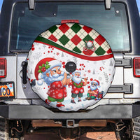 Santa Golf Club Spare Tire Cover Christmas Winter Style - Wonder Print Shop