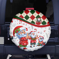 Santa Golf Club Spare Tire Cover Christmas Winter Style - Wonder Print Shop
