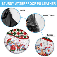 Santa Golf Club Spare Tire Cover Christmas Winter Style - Wonder Print Shop
