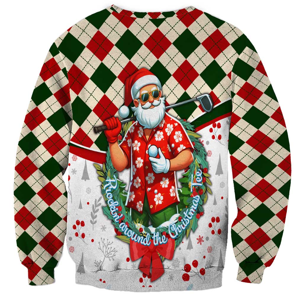 Santa Golf Club Sweatshirt Christmas Winter Style - Wonder Print Shop