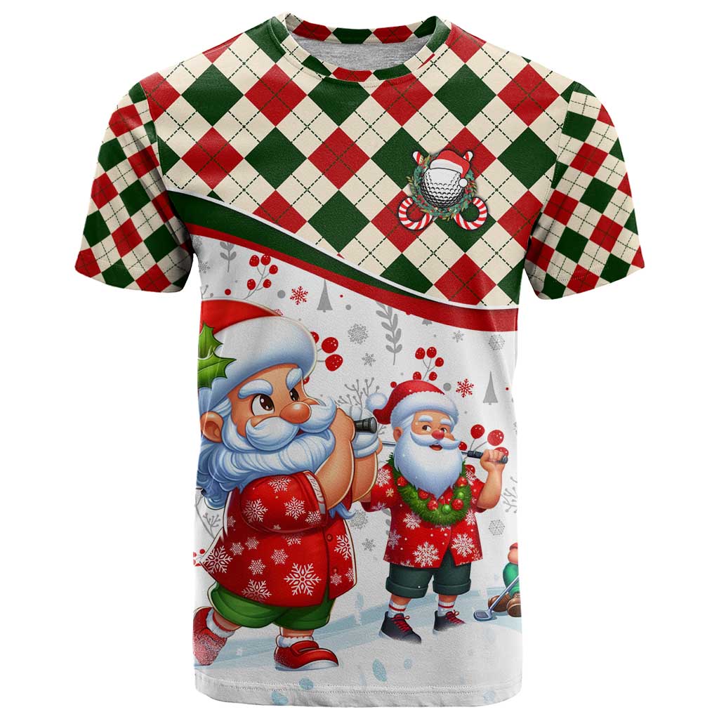 Santa Golf Club T Shirt Christmas Winter Style - Wonder Print Shop