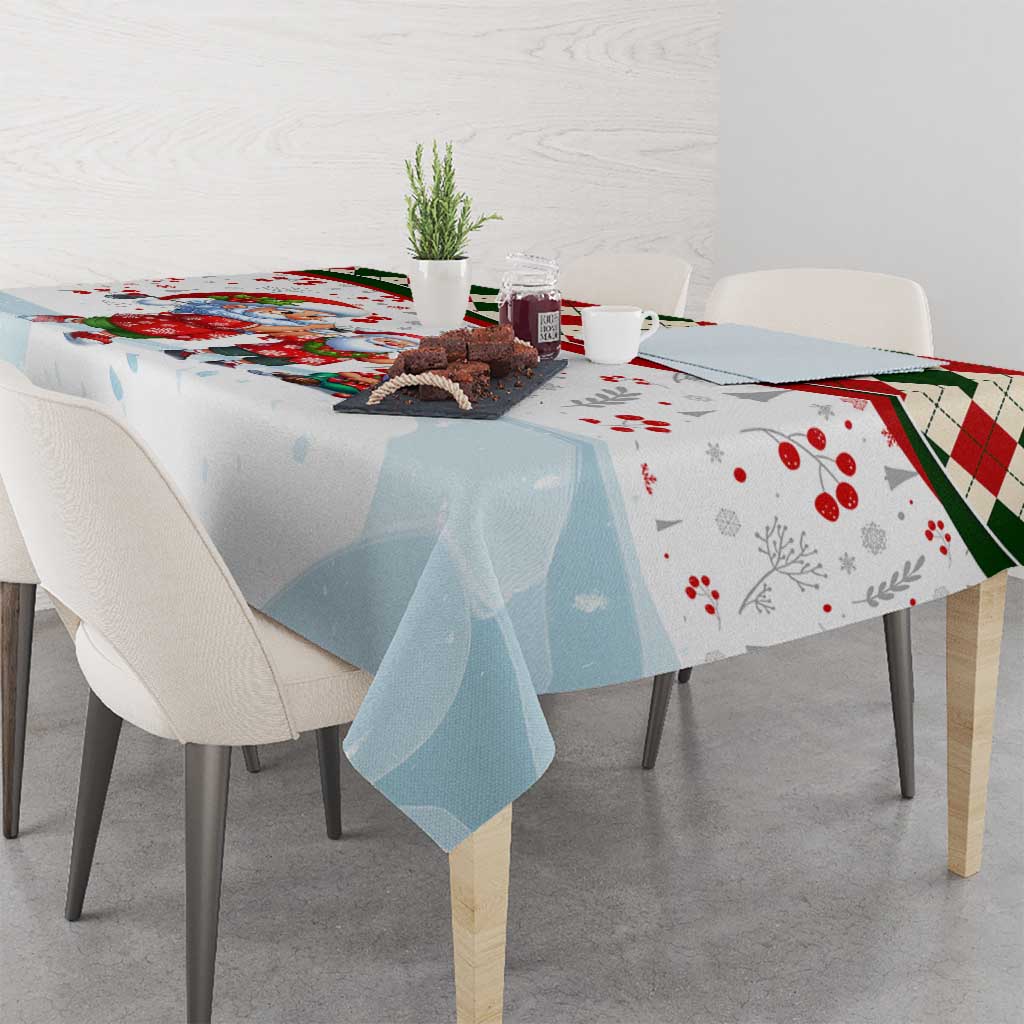 Santa Golf Club Tablecloth Christmas Winter Style - Wonder Print Shop