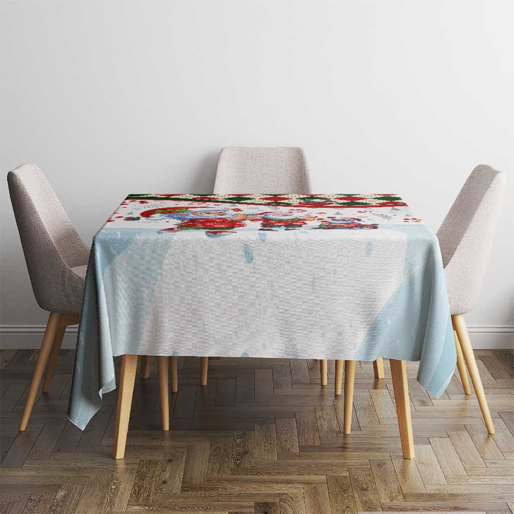 Santa Golf Club Tablecloth Christmas Winter Style - Wonder Print Shop