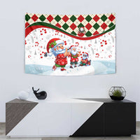 Santa Golf Club Tapestry Christmas Winter Style - Wonder Print Shop