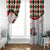 Santa Golf Club Window Curtain Christmas Winter Style - Wonder Print Shop