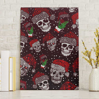 Xmas Skulls Love Christmas Cocktails Canvas Wall Art - Wonder Print Shop