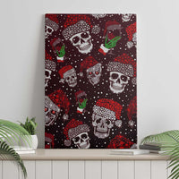 Xmas Skulls Love Christmas Cocktails Canvas Wall Art - Wonder Print Shop