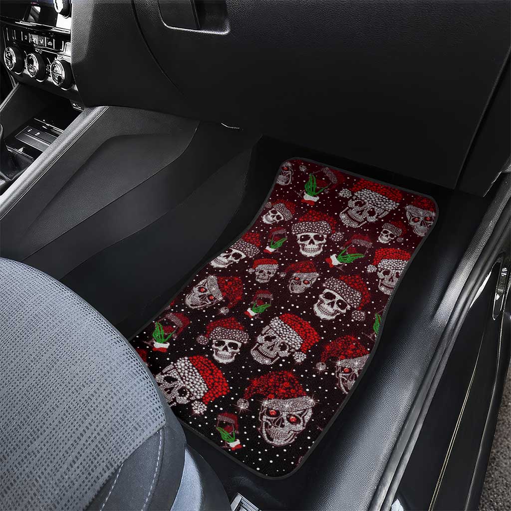 Xmas Skulls Love Christmas Cocktails Car Mats - Wonder Print Shop