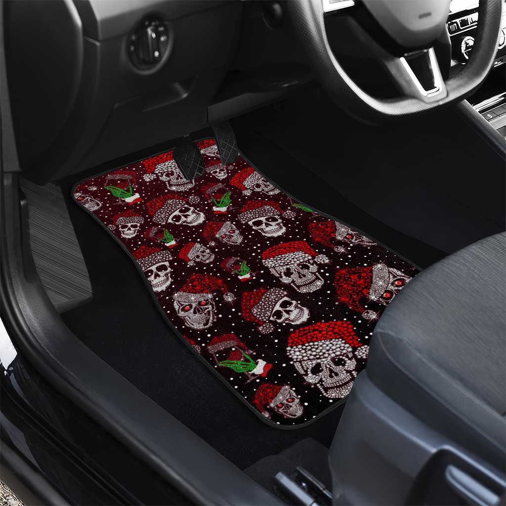 Xmas Skulls Love Christmas Cocktails Car Mats - Wonder Print Shop