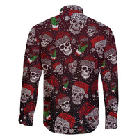 Xmas Skulls Love Christmas Cocktails Family Matching Off Shoulder Maxi Dress and Hawaiian Shirt - Wonder Print Shop