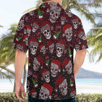 Xmas Skulls Love Christmas Cocktails Hawaiian Shirt - Wonder Print Shop