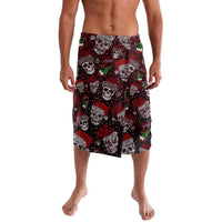 Xmas Skulls Love Christmas Cocktails Lavalava - Wonder Print Shop