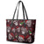 Xmas Skulls Love Christmas Cocktails Leather Tote Bag - Wonder Print Shop