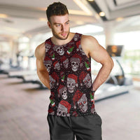 Xmas Skulls Love Christmas Cocktails Men Tank Top - Wonder Print Shop