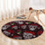Xmas Skulls Love Christmas Cocktails Round Carpet