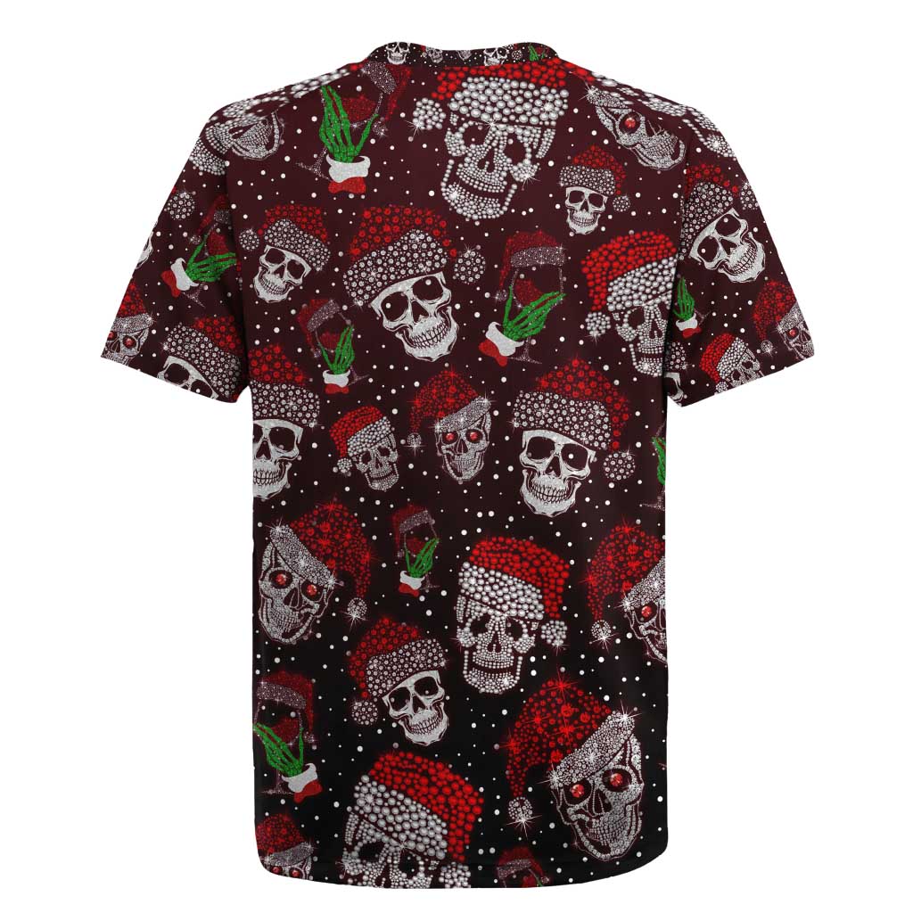 Xmas Skulls Love Christmas Cocktails Rugby Jersey - Wonder Print Shop