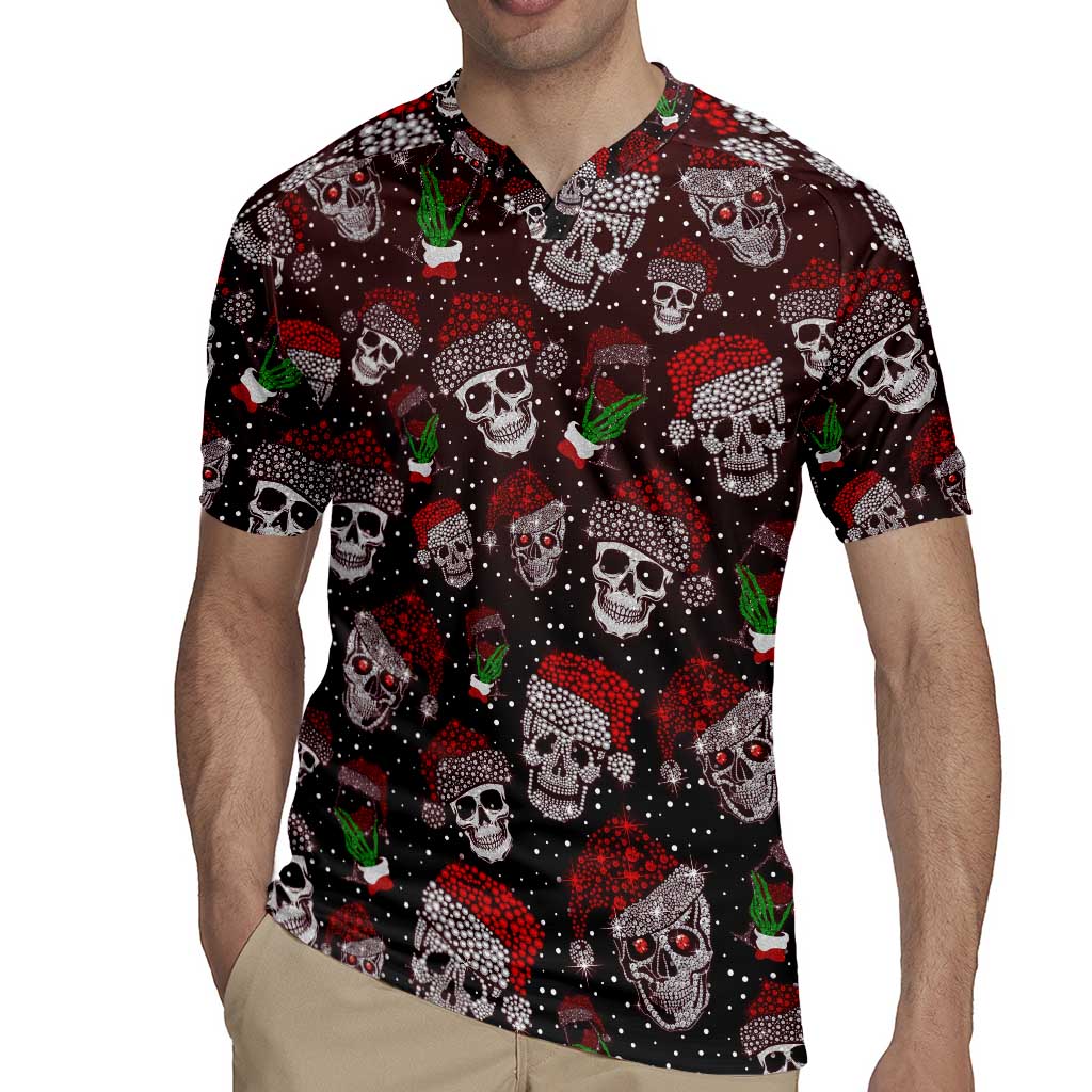 Xmas Skulls Love Christmas Cocktails Rugby Jersey - Wonder Print Shop
