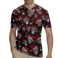 Xmas Skulls Love Christmas Cocktails Rugby Jersey - Wonder Print Shop