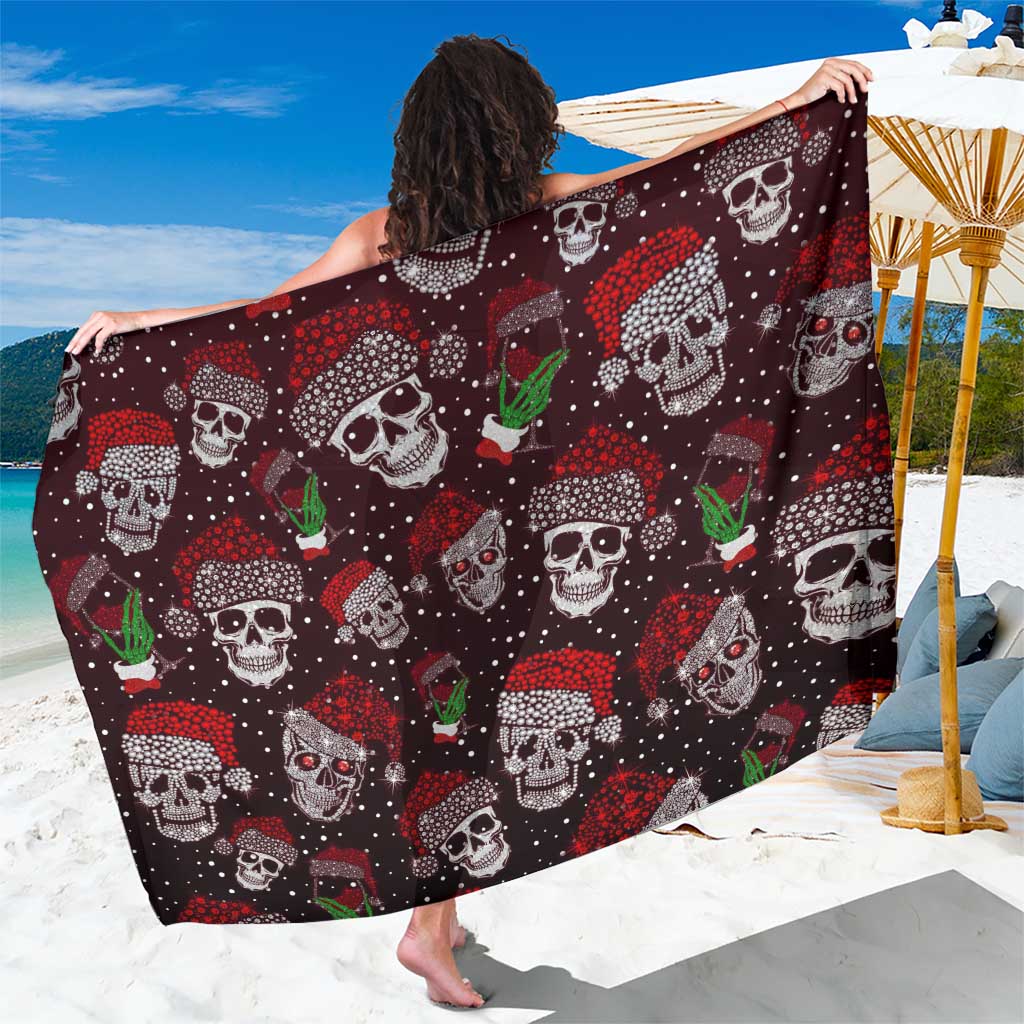 Xmas Skulls Love Christmas Cocktails Sarong - Wonder Print Shop