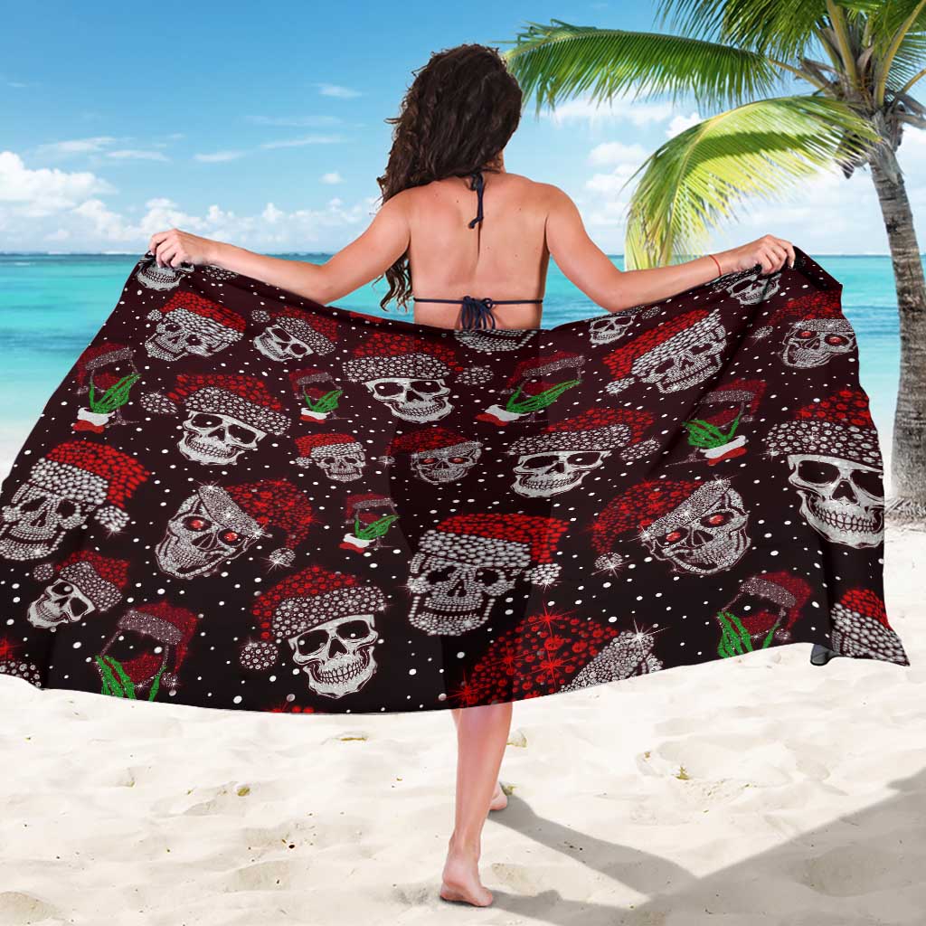 Xmas Skulls Love Christmas Cocktails Sarong - Wonder Print Shop
