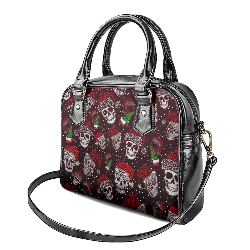 Xmas Skulls Love Christmas Cocktails Shoulder Handbag