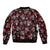 Xmas Skulls Love Christmas Cocktails Sleeve Zip Bomber Jacket - Wonder Print Shop
