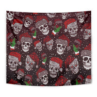 Xmas Skulls Love Christmas Cocktails Tapestry - Wonder Print Shop
