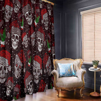 Xmas Skulls Love Christmas Cocktails Window Curtain - Wonder Print Shop