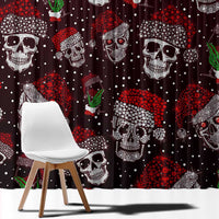Xmas Skulls Love Christmas Cocktails Window Curtain - Wonder Print Shop