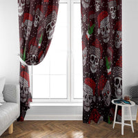 Xmas Skulls Love Christmas Cocktails Window Curtain - Wonder Print Shop
