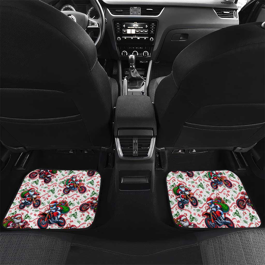 BRAAAP! Motorbike Santa Christmas Car Mats - Wonder Print Shop